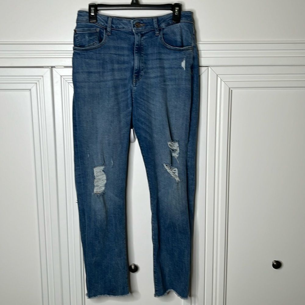 Warp + Weft Los Feliz High Rise Relaxed Straight Jeans Size 29/28